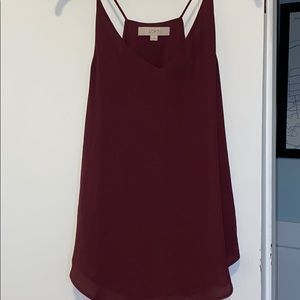 Burgundy camisole
